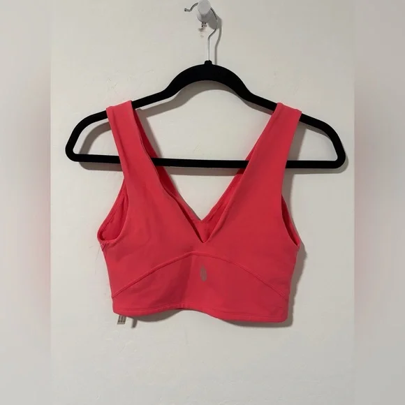 New FP Movement Never Better Crop V-Neck Tank in coral - Womens - Picture 4 of 6